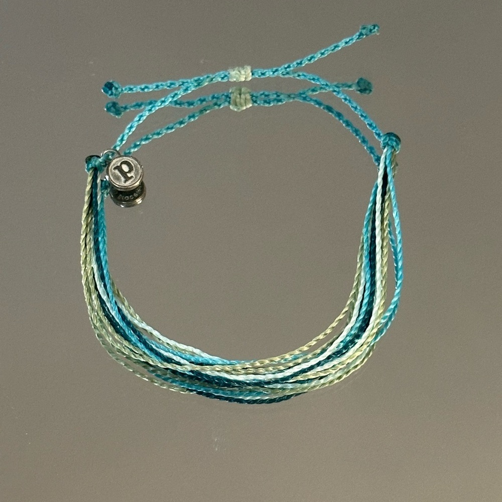 Pura Vida. Teal & Seafoam Multi-Strand Friendship Bracelet
